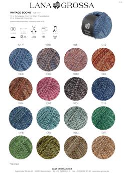 Farbkarte Vintage Socks 2025